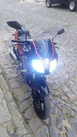 Moto italika rt200 con boble bixenon -15