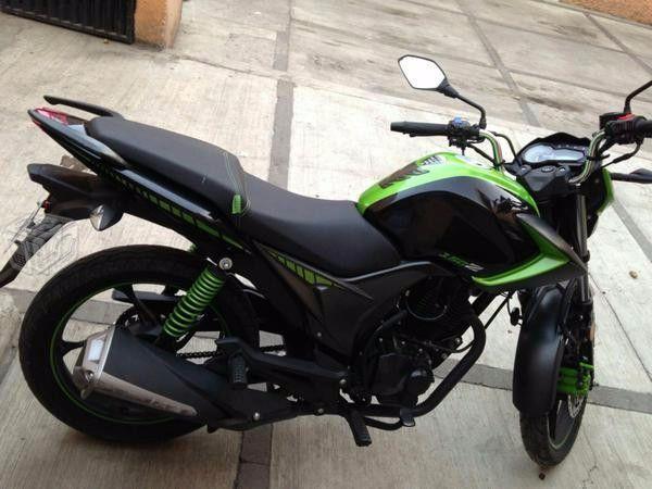 Motocicleta 150 z ,impecable nuevecita verde/negro -14