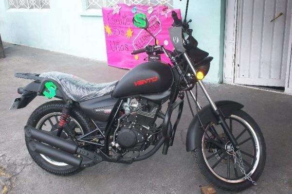 Preciosa moto negro mate -16