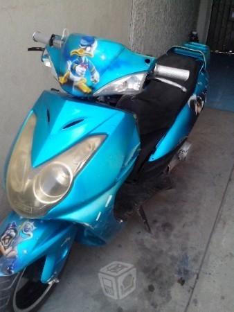 MOTO, ITALICA, AZUL. -08