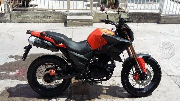 Moto mb tekken 250cc 16, naranja negro