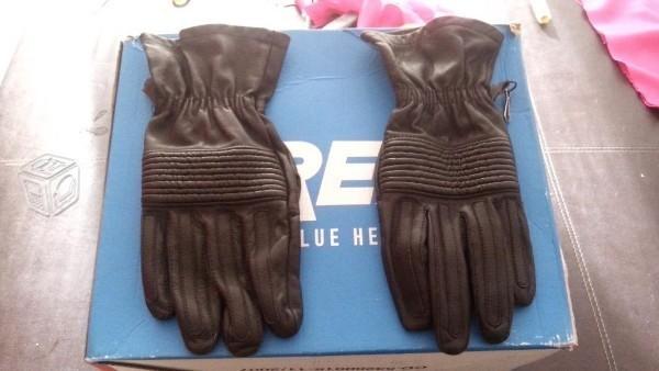 Guantes de piel para motociclista