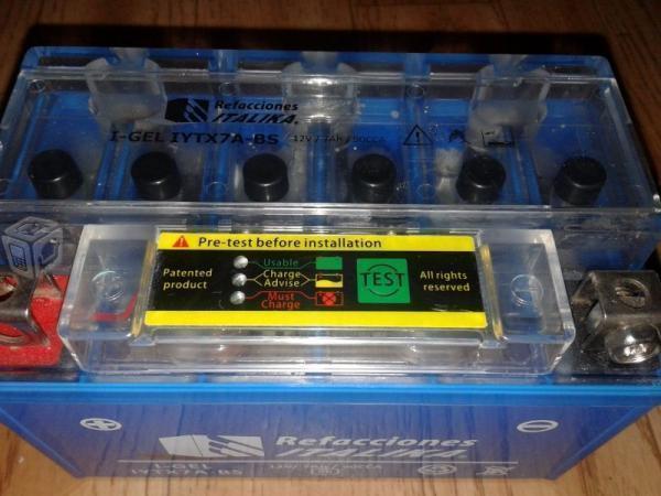 Bateria de gel nueva para italika sin caja -15