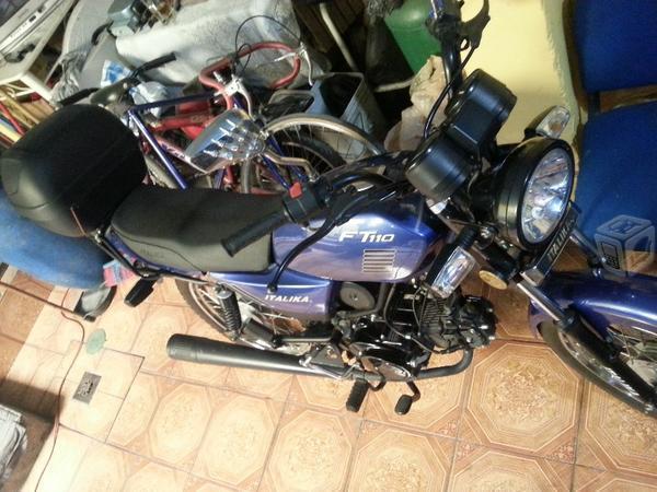 Moto Italika ft110 azul poco kilometraje -13