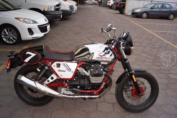 Moto guzzi v7 racer 750 cc blanca -13