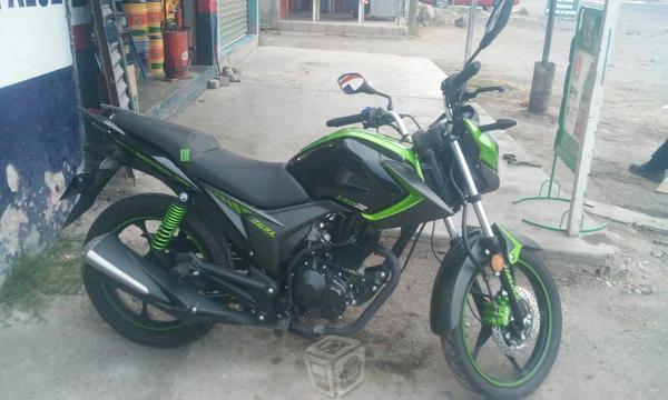 Vendo preciosa moto 150z verde Itálica -15