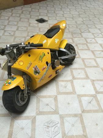 Mini moto de pista vendo económica -10