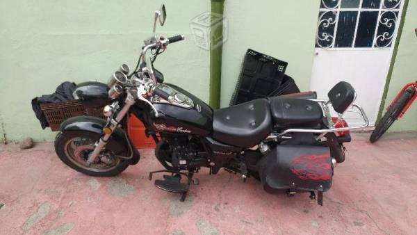 Excelente Motocicleta Chopper 200cc -14