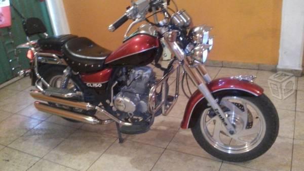 Moto chopper con alarma