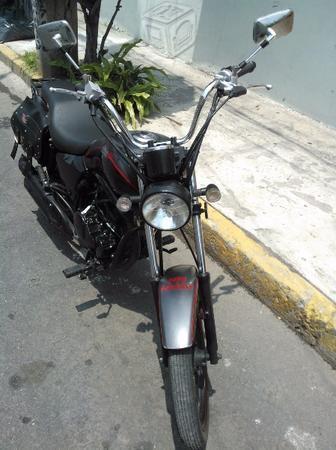 Motocicleta italika rc 150 gt chopper negra -13