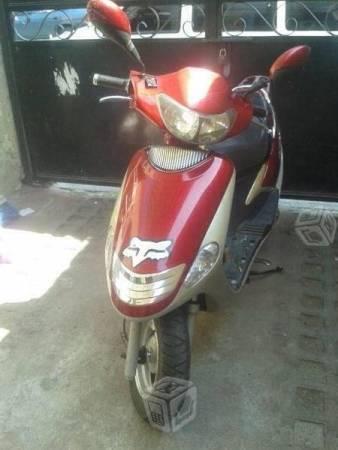 Motocicleta Linfan rojo preciosa -05